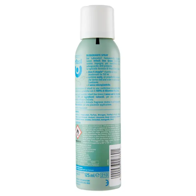 Infasil Deo-Green Neutru Spray 125 ml Bax 6 buc.